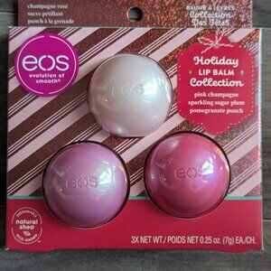 EOS Holiday Lip Balm Collection – 3-Pack – New & Sealed